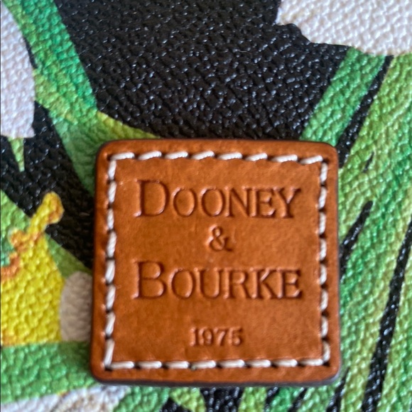 Dooney & Bourke Black and Green Floral Wristlet - Picture 2 of 10